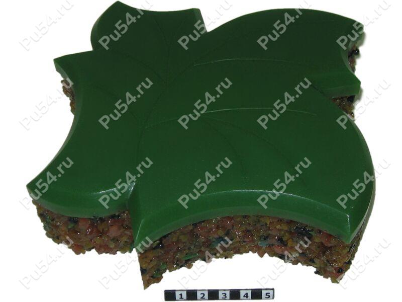 Paving tile "Maple leaf", Product Code 34-05-004, Polyurethane, Image №1