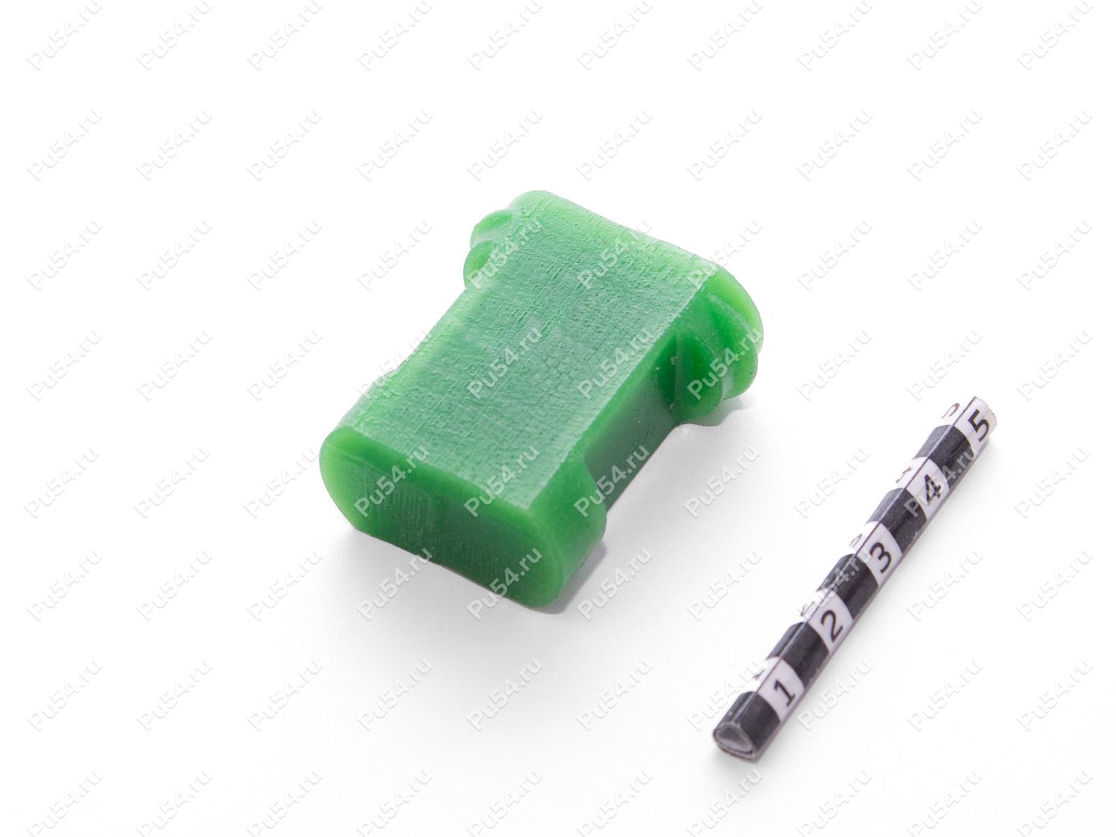 Блок упругий ВТ-50 16х35х39, Product Code 33-01-1686, Polyurethane, PU54/M80/зеленый, Image №1