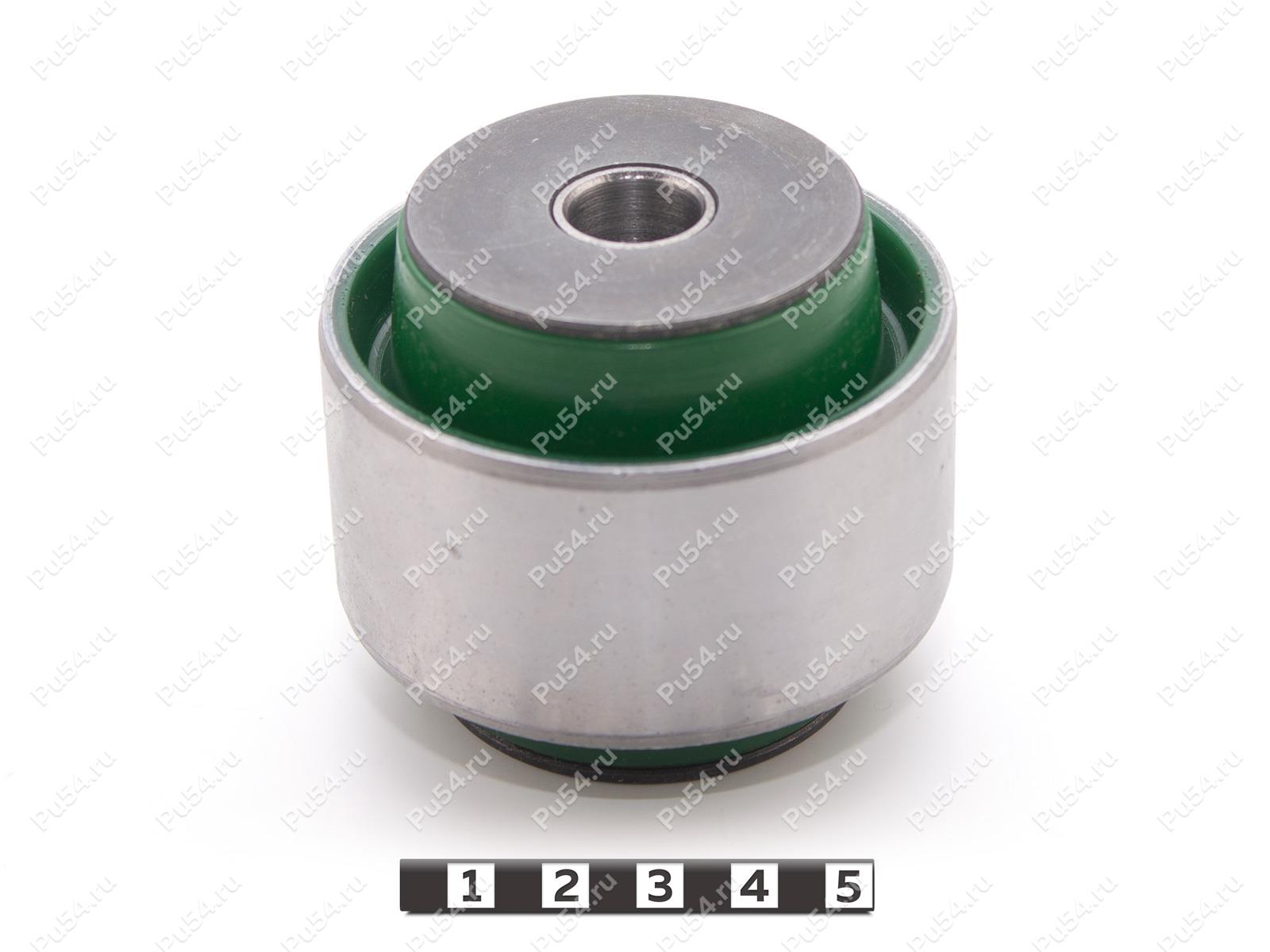 Сайлентблок продольного рычага задней подвески запрессованный, Product Code 1-06-6001, Polyurethane, PU54/M80/зеленый, Image №1