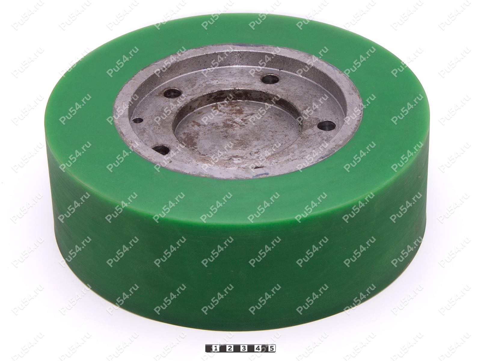 Колесо D 300 x d 193 x H 100 (восстановление), Product Code 333-01-1097, Polyurethane, PU54Q/E80/зеленый, Image №1