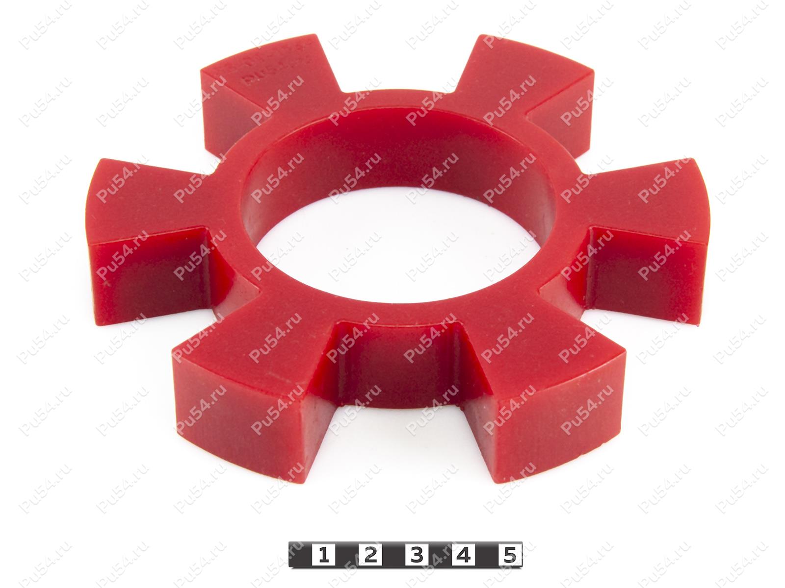 Sprocket  D 148 x d 75 x h 25, Product Code 33-01-1254, Polyurethane, PU54/K65/красный, Image №1