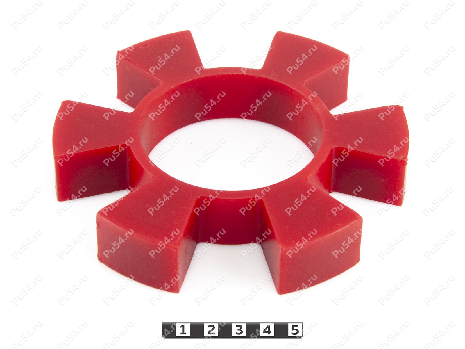 Sprocket  D 140 x d 72 x h 23, Product Code 33-01-1249, Polyurethane, PU54/K65/красный, Image №1