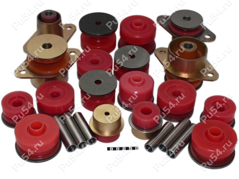 Body mounts full set, Toyota Land Cruiser 100-105, Product Code 1-21-702, Polyurethane, Image №1