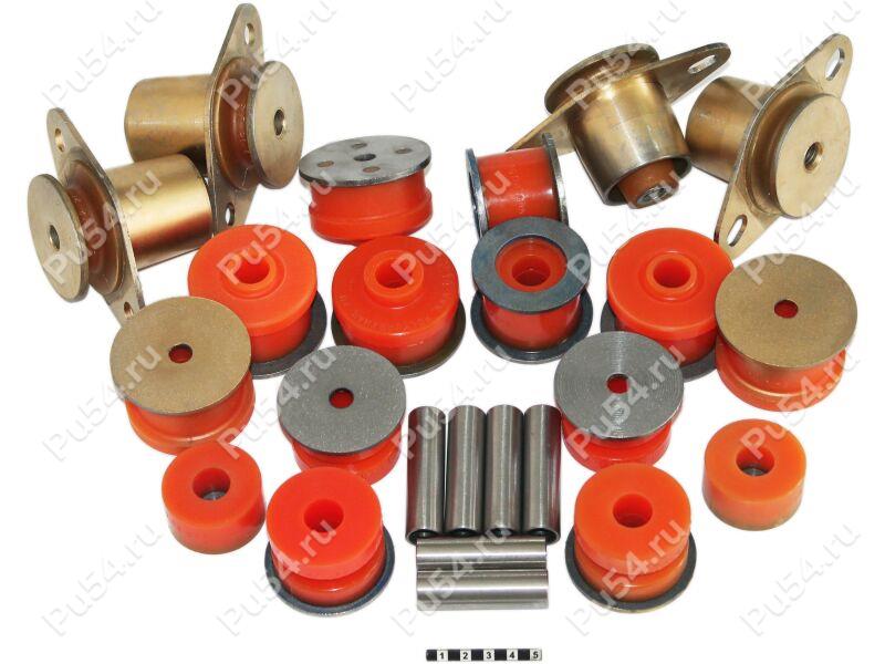 Body mounts full set, Toyota Land Cruiser 80, Product Code 1-21-703, Polyurethane, Image №1