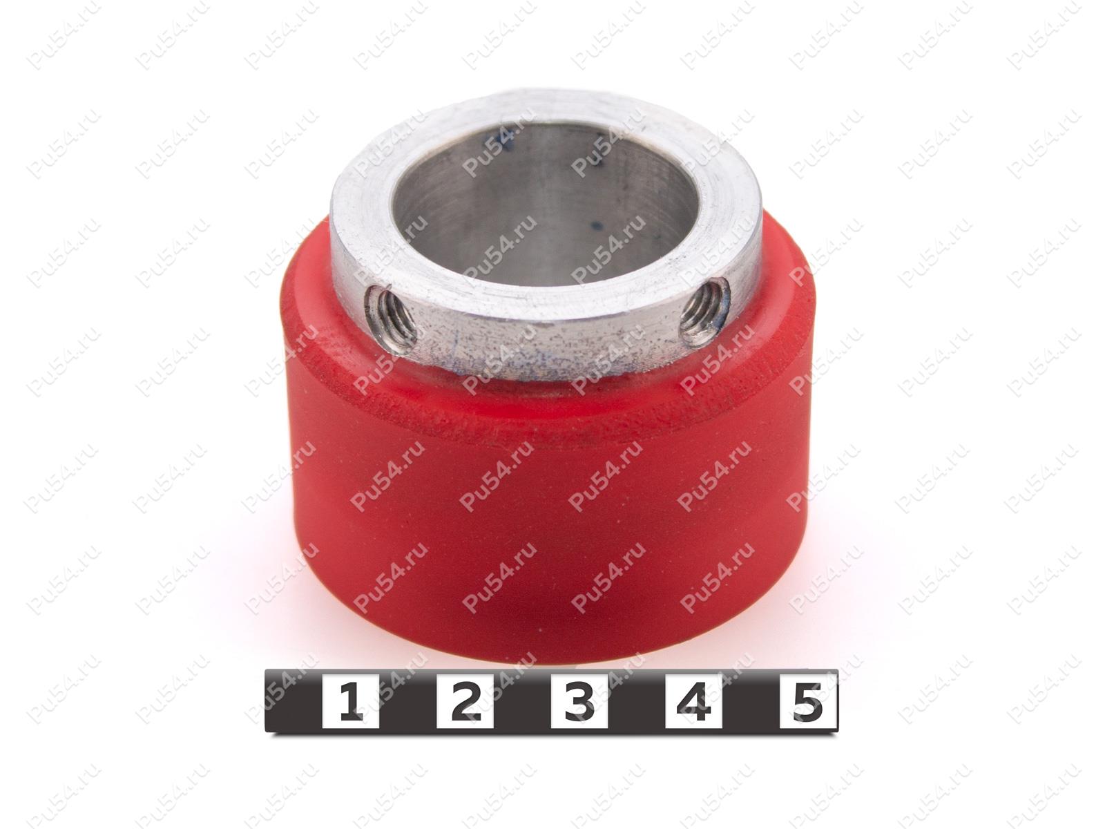 Ролик D50+-0.5 x d40 x H25+-1(восстановление), Product Code 333-01-1142, Polyurethane, PU54/K65/красный, Image №1