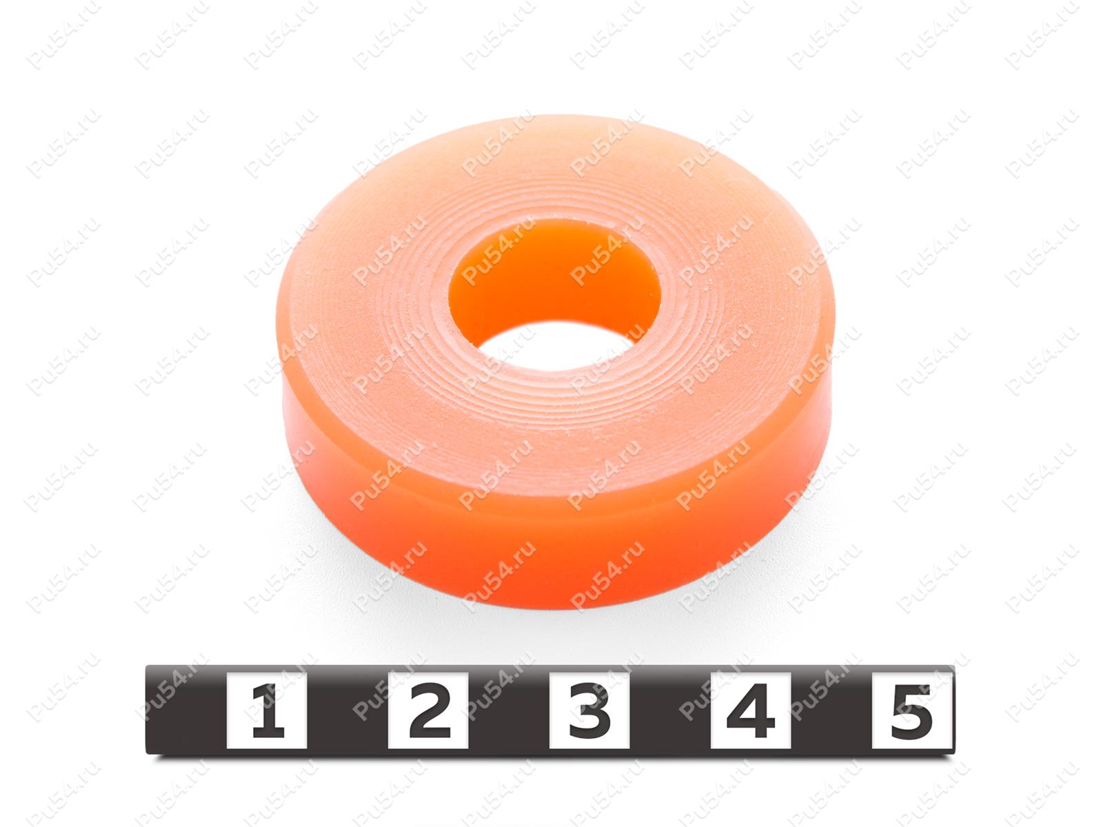 Подушка двигателя D37 x d14 x H10, Product Code 33-01-1887, Polyurethane, PU54/M72/оранжевый, Image №1