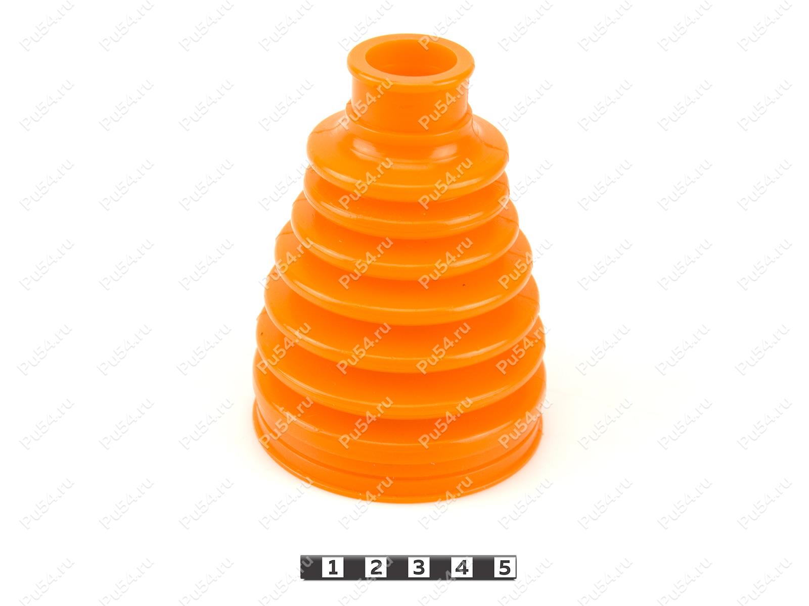CV joint outer/inner dust boot, Product Code 55-05-017, Polyurethane, PU54/M71/orange, Image №1