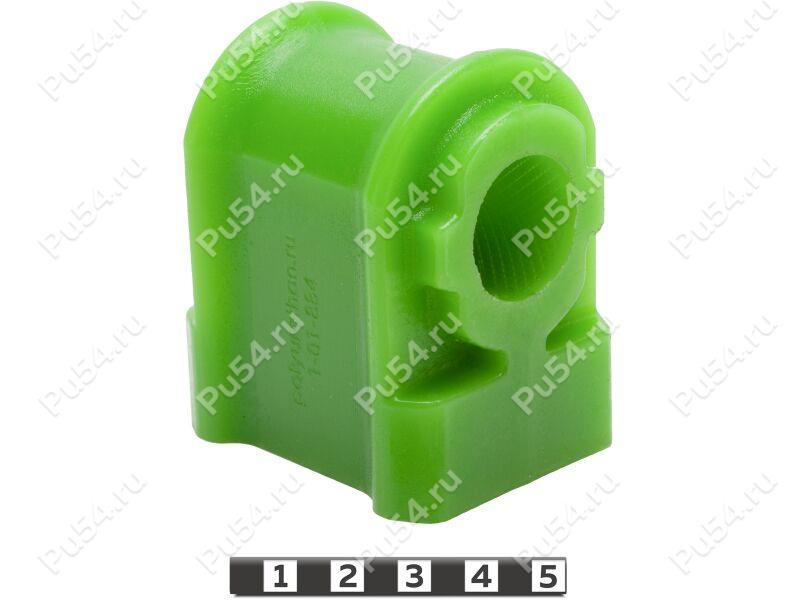 Stabilizer bushing, front suspension, ID=24 mm, Product Code 1-01-884, Polyurethane, PU54/M80/green, Image №1
