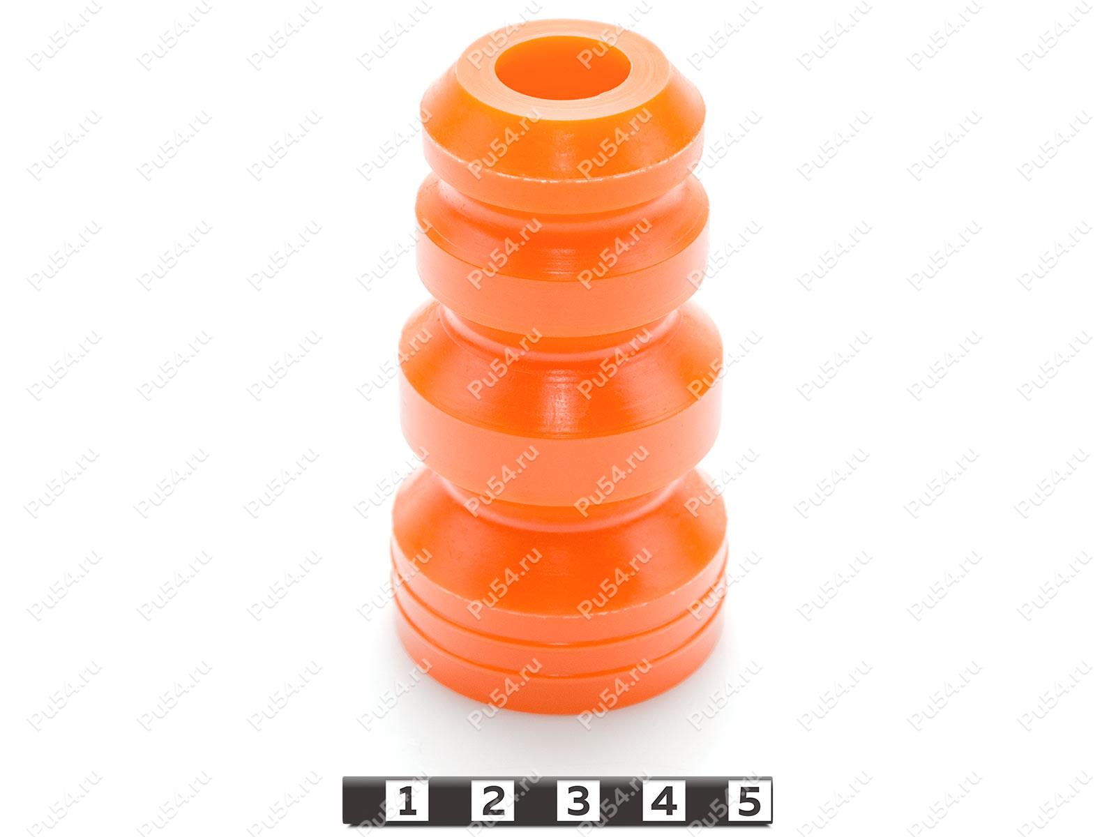 Rear shock absorber bump stop, Product Code 7-07-006, Polyurethane, PU54/M72/оранжевый, Image №1