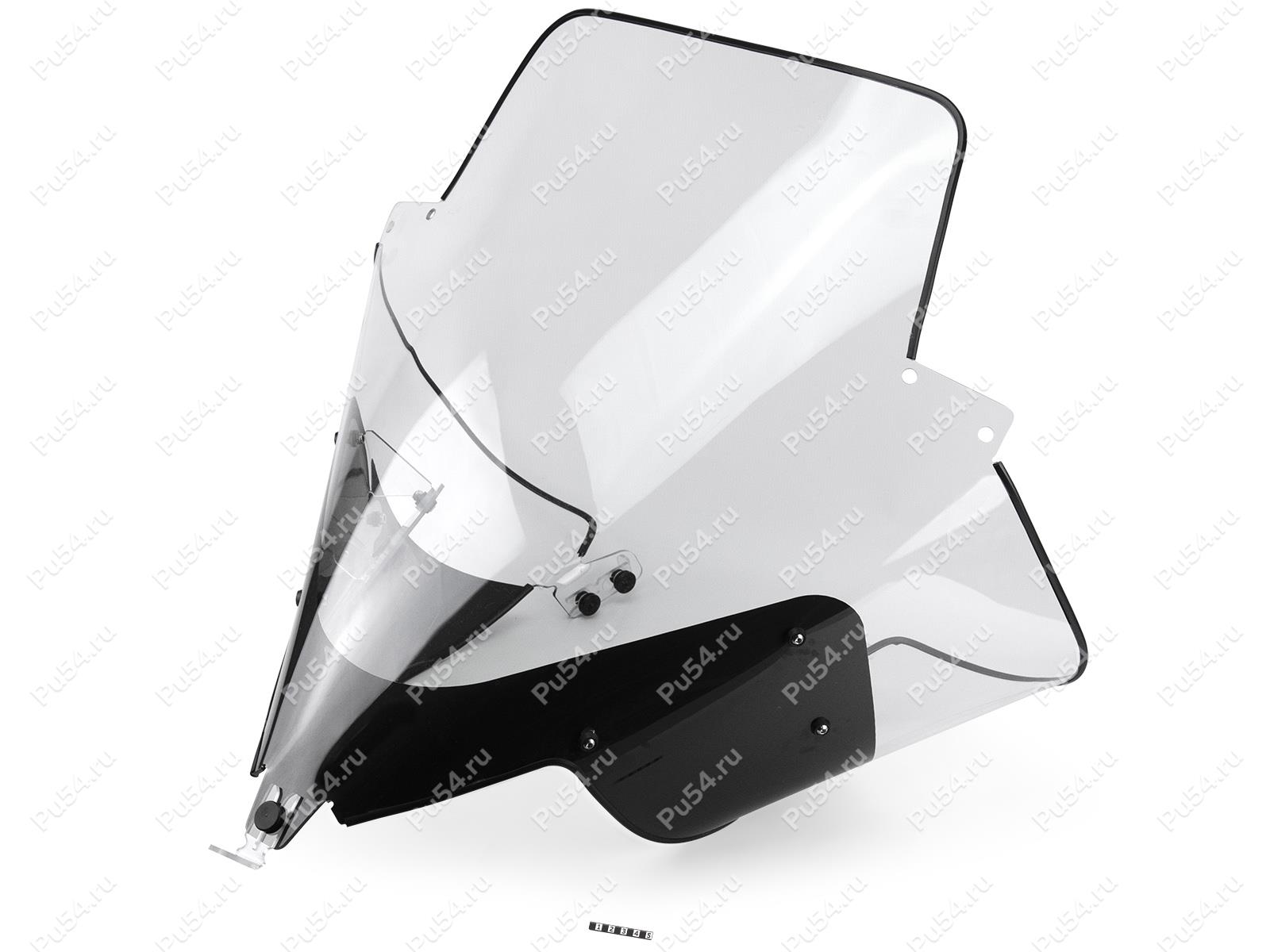 Snowmobile windshield one-piece with clamps (middle), Product Code 50-20-70014, Polyurethane, Image №1