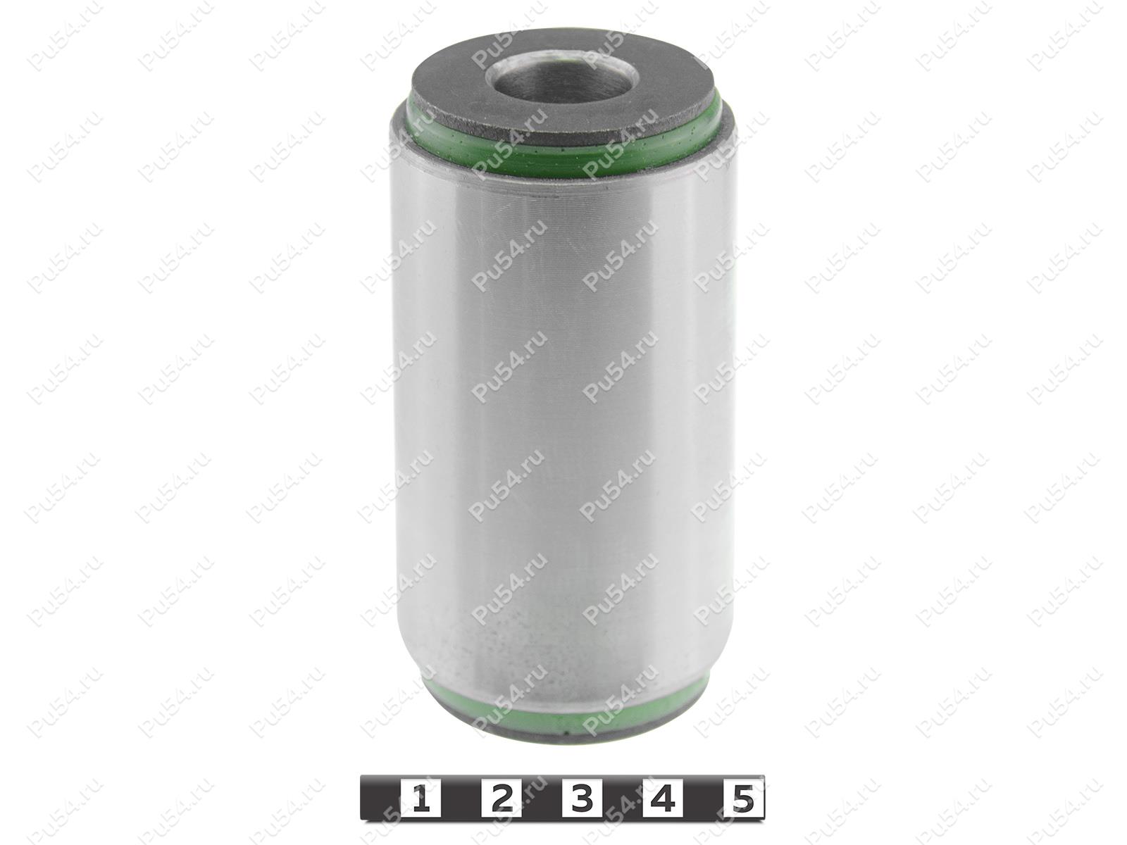 Spring bushing ISUZU ELF (OD=42 mm, ID=16 mm, L=85 mm), Product Code 5-06-3801, Polyurethane, PU54/M80/зеленый, Image №1