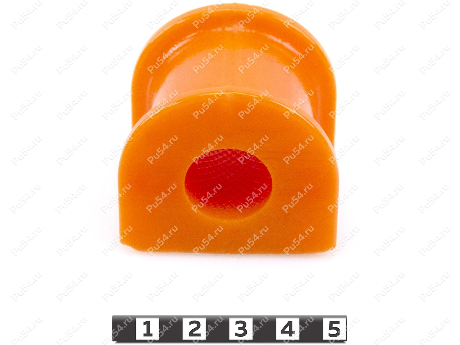 Stabilizer bushing, rear suspension, ID=19.7 mm, Product Code 1-01-921, Polyurethane, PU54/M71/orange, Image №1
