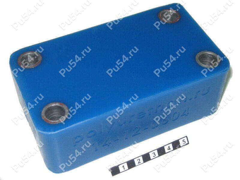 Shackle spring spacer (lift +40 mm), M10, Product Code 14-12-0604, Polyurethane, PU54/M87/синий, Image №1