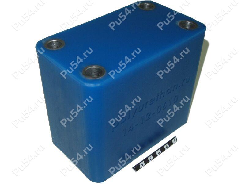 Shackle spring spacer (lift +100 mm), M10, Product Code 14-12-0610, Polyurethane, PU54/M87/синий, Image №1