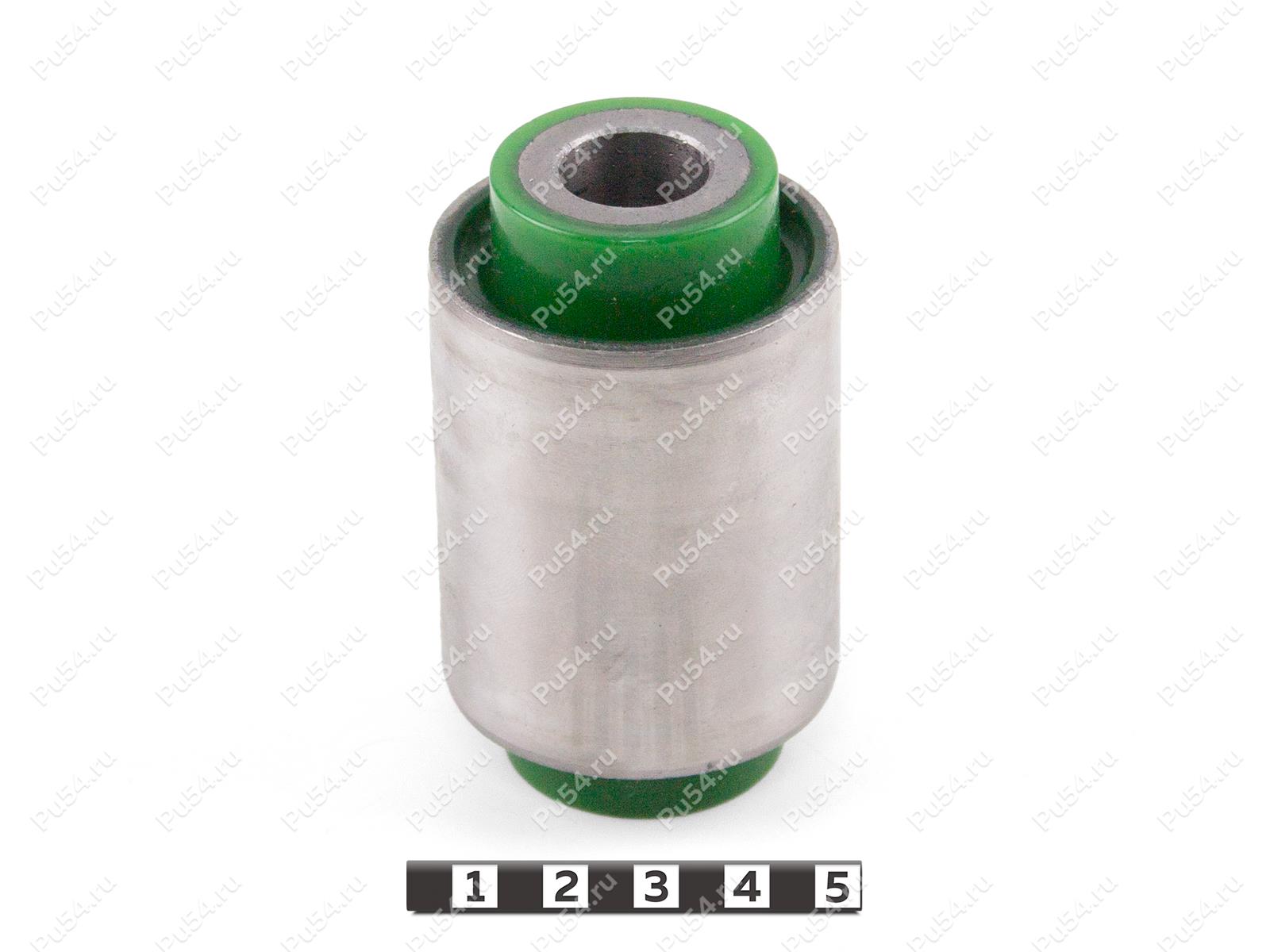 Сайлентблок D45,2 x d16,3 x H76, Product Code 33-06-968, Polyurethane, PU54/M80/зеленый, Image №1
