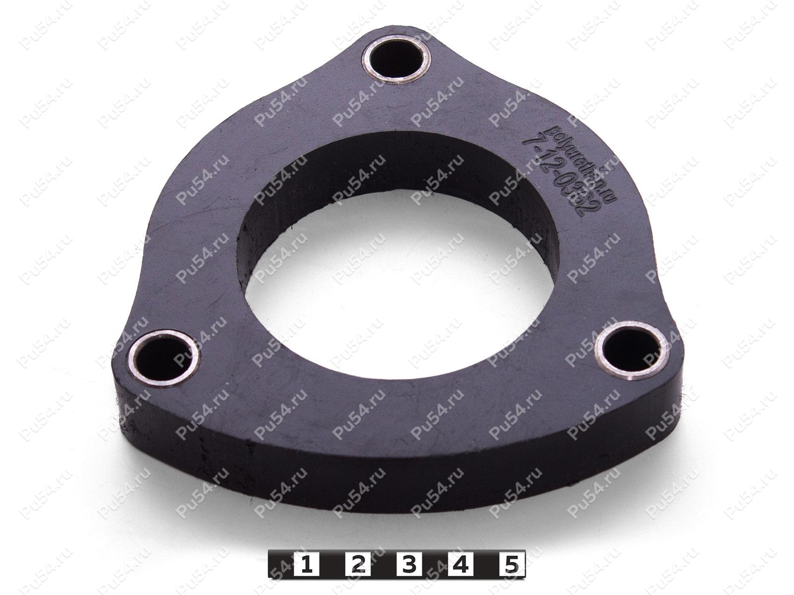Front shock absorber strut spacer, 20 mm, Product Code 7-12-0362, Polyurethane, Полипропилен со втулками синий, Image №1