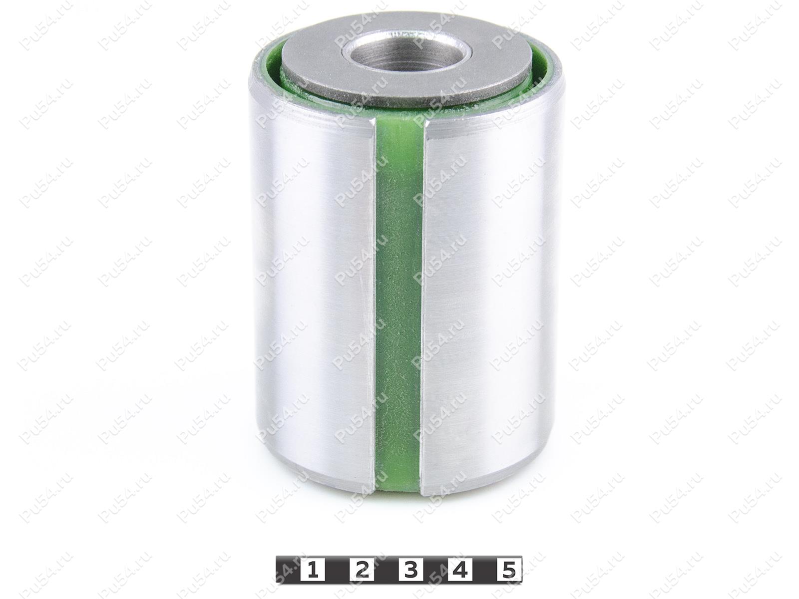 Front spring silent block, pressed-in, Product Code 31-06-0641, Polyurethane, PU54/M80/green, Image №1