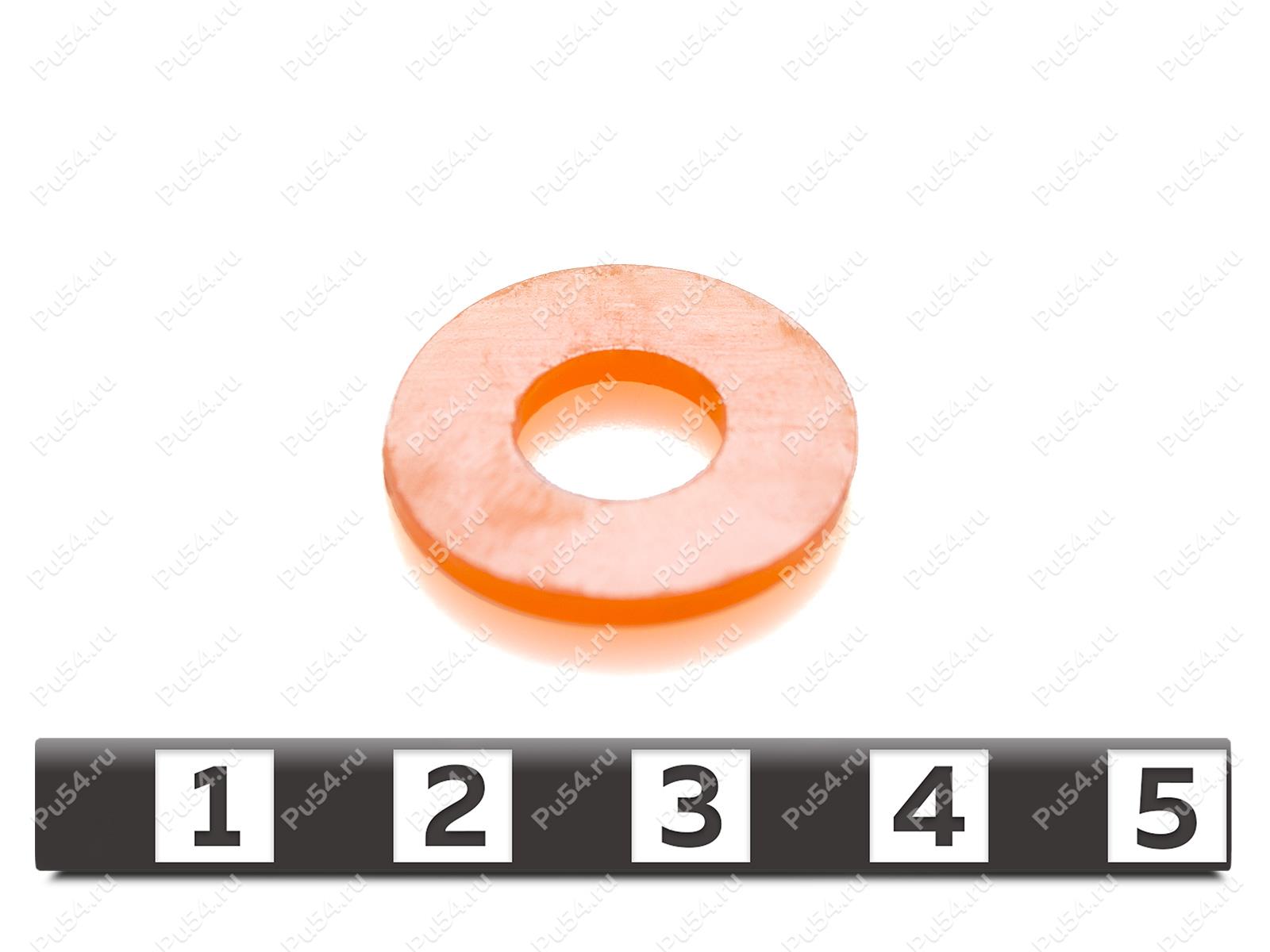 Прокладка D 22,3 x d 10,2 x 2,5 мм, Product Code 33-01-1464, Polyurethane, PU54/M72/оранжевый, Image №1