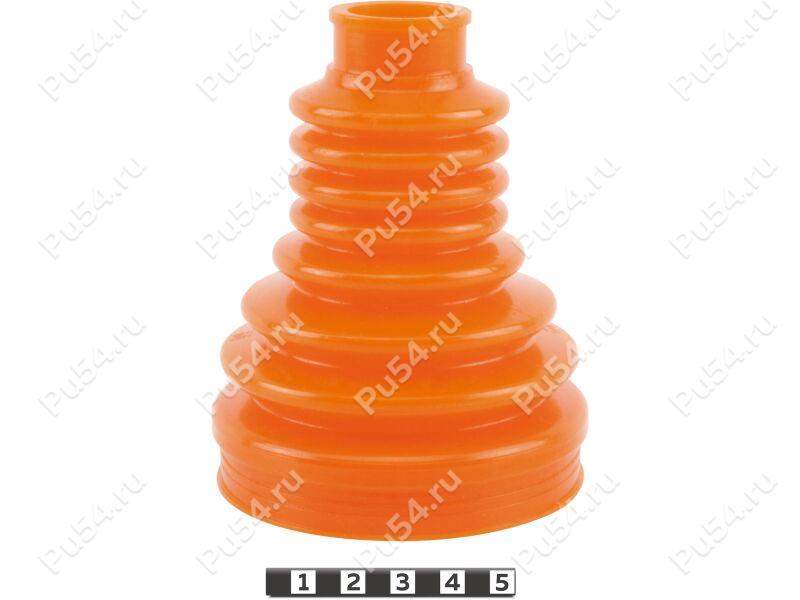 CV-joint dust boot, rear suspension, Product Code 55-05-014, Polyurethane, PU54/M71/orange, Image №1