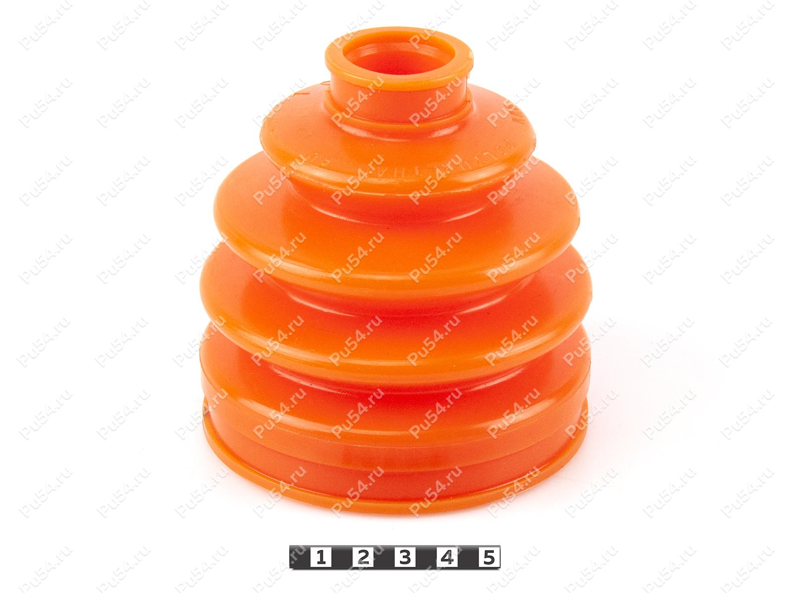 CV-joint dust boot, Product Code 1-05-035, Polyurethane, PU54/E72/red, Image №1