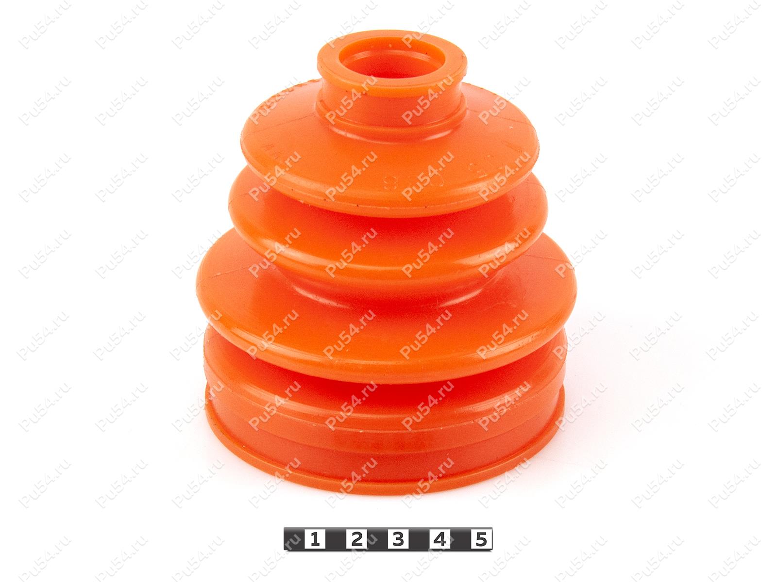 CV-joint dust boot, Product Code 1-05-036, Polyurethane, PU54/M71/orange, Image №1