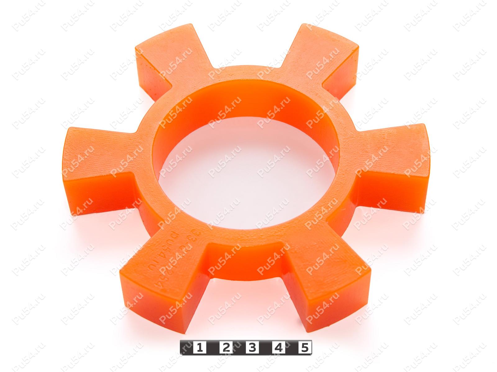 Вставка упругой муфты D1 148/d2 92/ d3 75 x H1 25/H2 28/H3 20 мм., Product Code 33-01-1625, Polyurethane, PU54/M72/оранжевый, Image №1