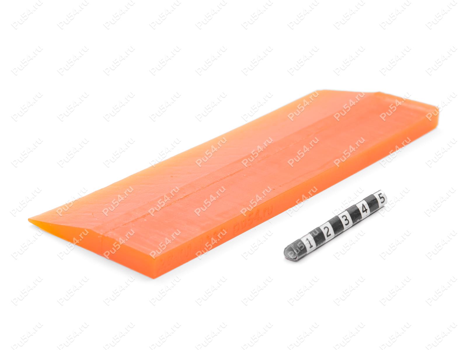 Пластина полиуретановая 150 х 50 х 1/7 клиновидная, Product Code 33-01-1938, Polyurethane, PU54/M80/зеленый, Image №1