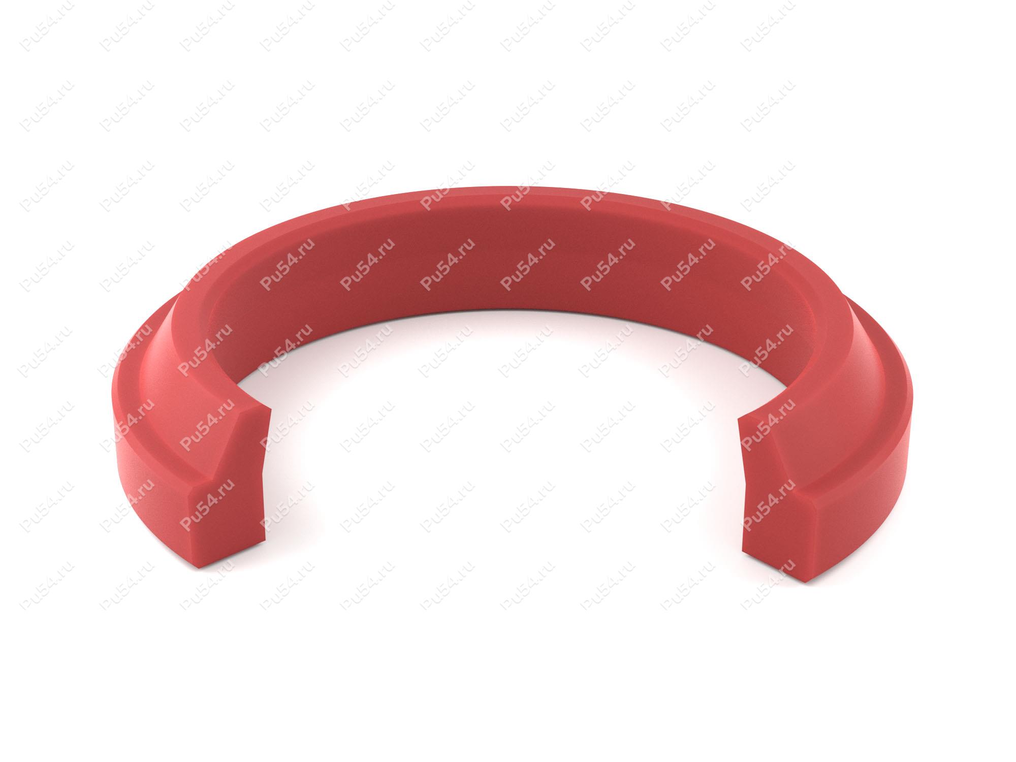 Грязесъемник 30x40x5/9.3 аналог J-30, Product Code 70-02-2248, Polyurethane, PU54/M92/красный, Image №1