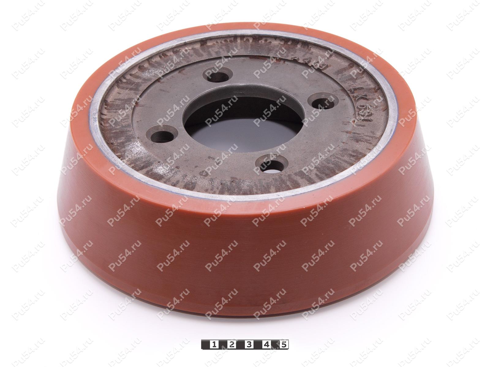 Ролик раскатной D255 x d205 x H75 (восстановление), Product Code 333-01-1180, Polyurethane, PU54Q/E92/коричневый, Image №1