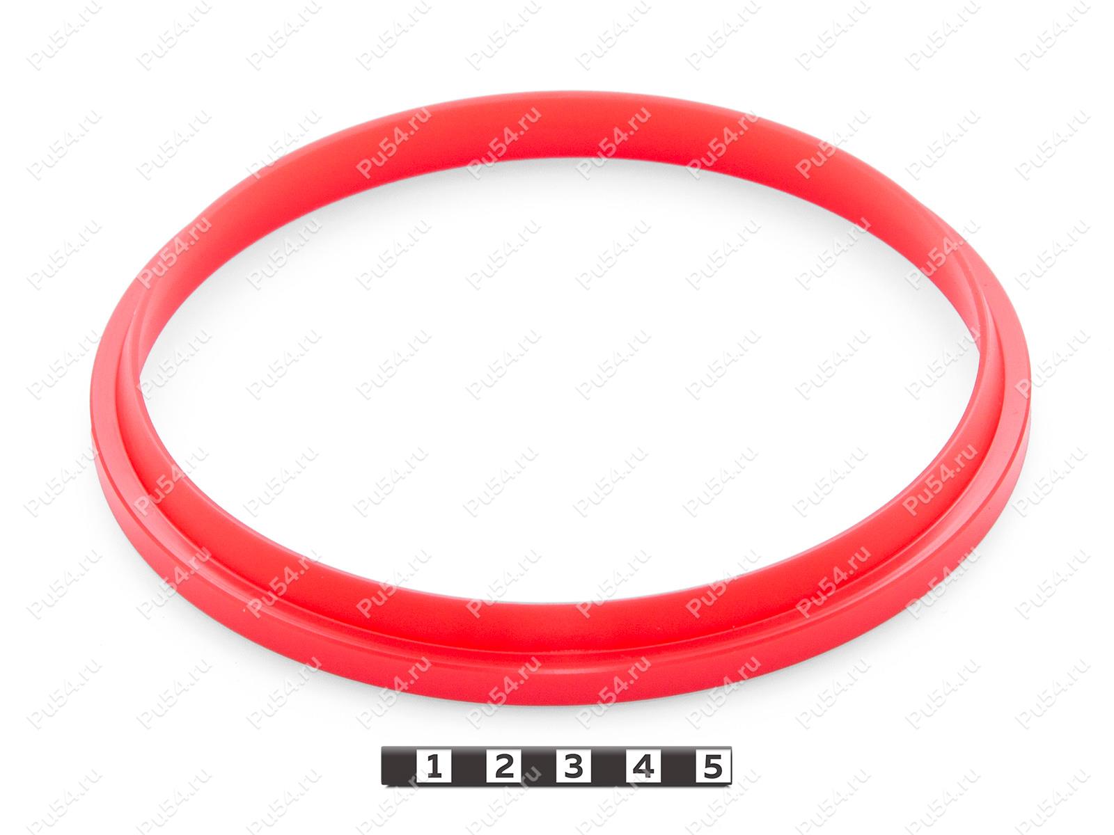 Грязесъемник типа DA102 130*148*6.7/13.9, Product Code 33-78-369, Polyurethane, PU54/M92/красный, Image №1