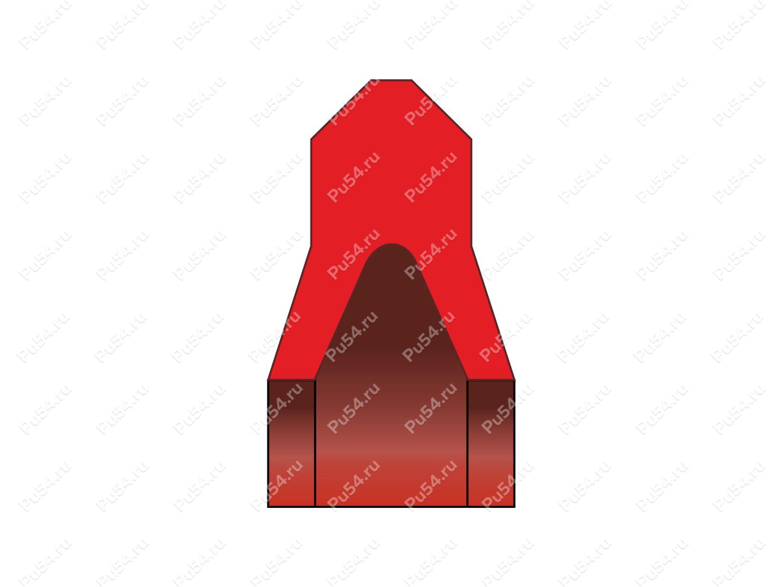Уплотнение поршня 20x10x2.3 аналог KA20 N 890/20 193580 KA-ring KNORR (NPU-365), Product Code 70-08-967049, Polyurethane, PU54/M92/красный, Image №1