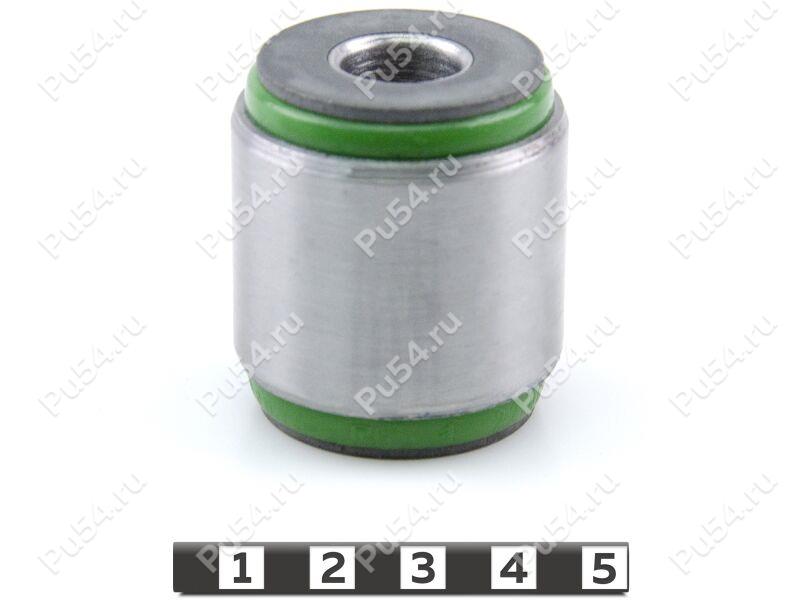Lateral small control arm silent block, rear suspension (hub), pressed-in, Product Code 22-06-28381, Polyurethane, PU54/M80/green, Image №1
