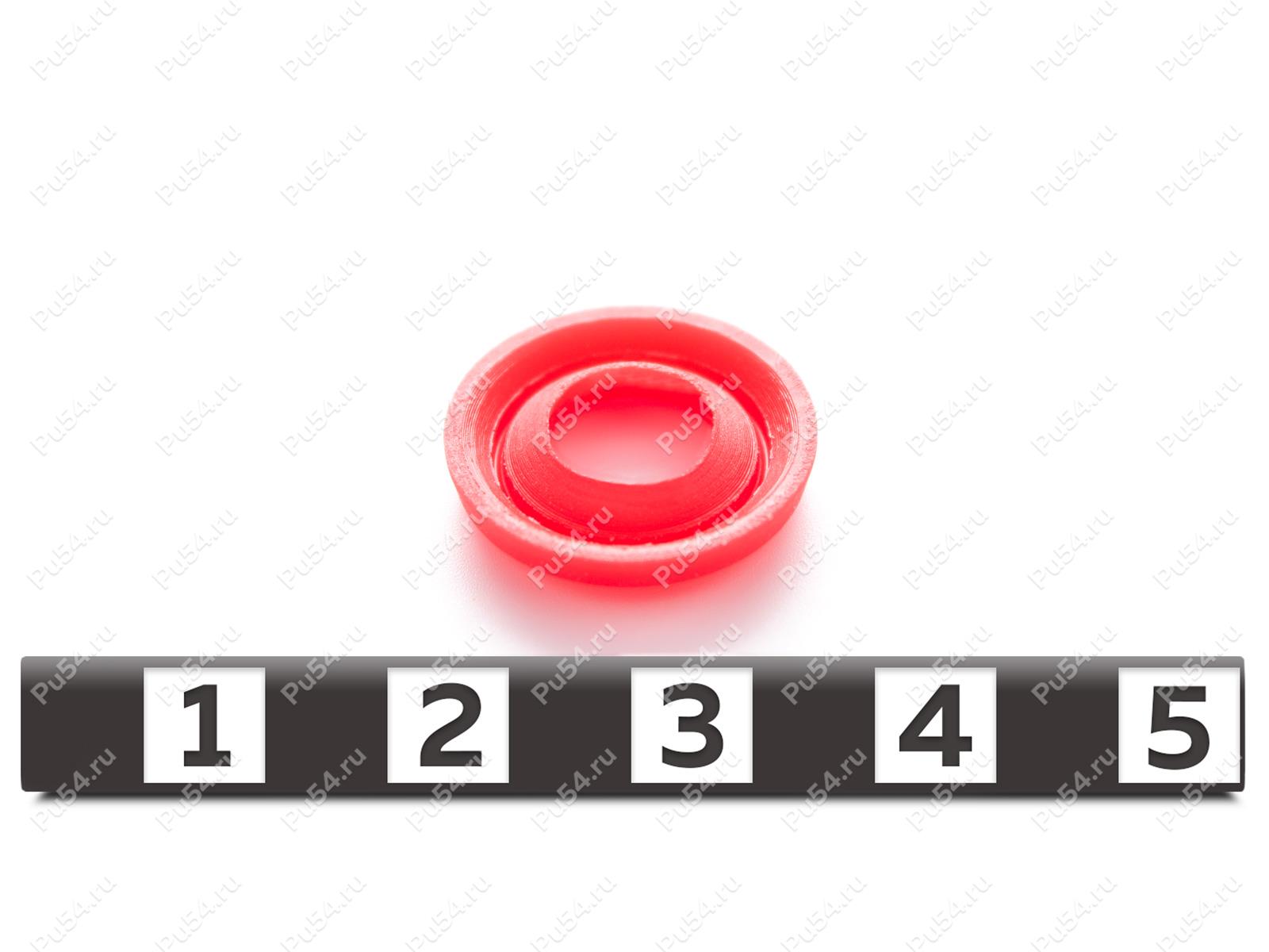 Манжета 16,4*7,55*3,2 шевронная, Product Code 33-78-1171, Polyurethane, PU54/M92/красный, Image №1