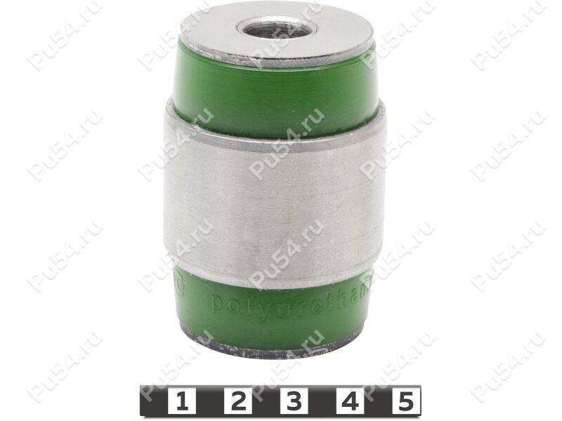 Lower control arm silent block, rear suspension, pressed-in, Product Code 15-06-2361, Polyurethane, PU54/M80/green, Image №1