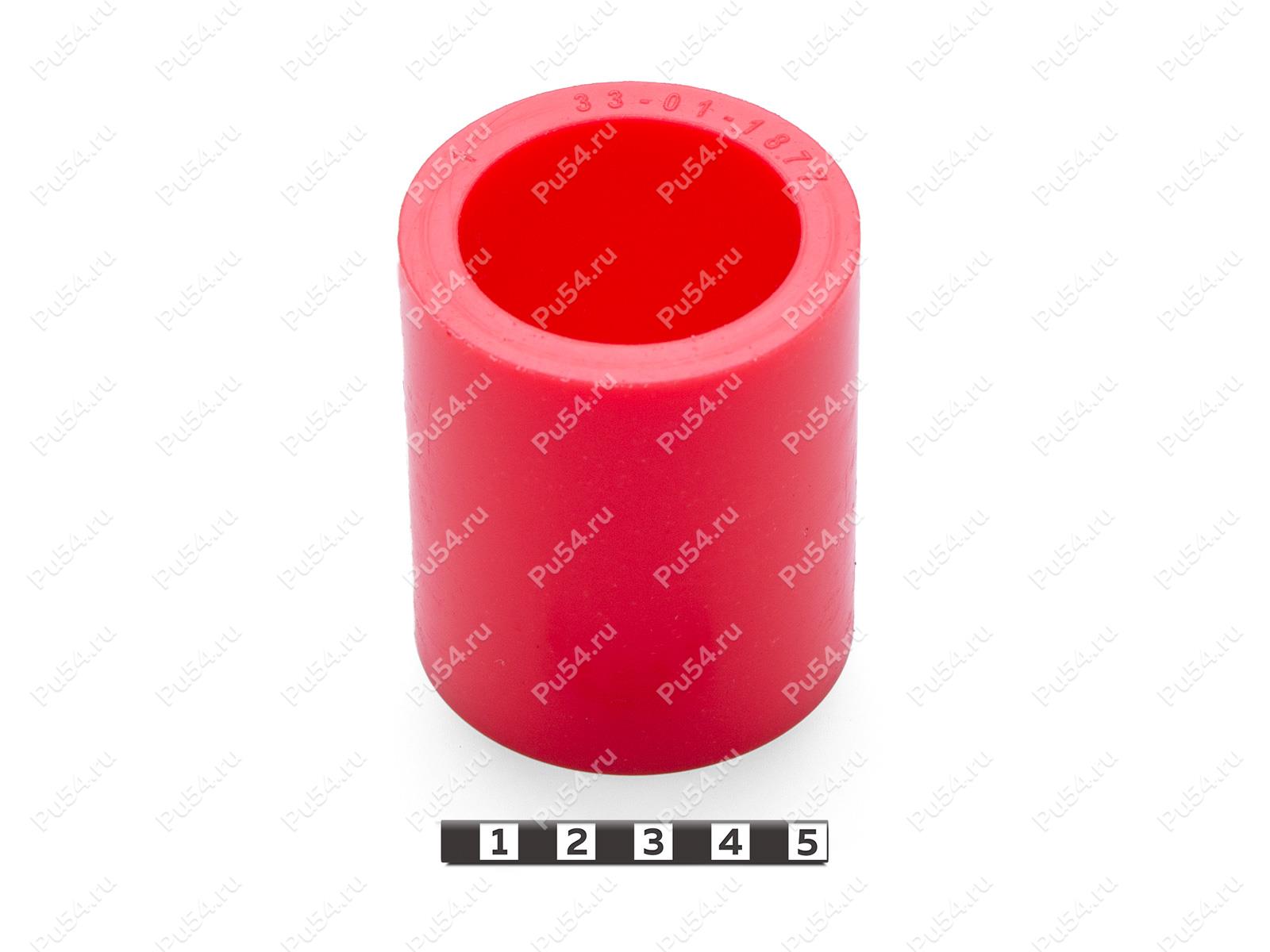 Ролик D60 x d 44,5 x H70, Product Code 33-01-1877, Polyurethane, PU54/M92/красный, Image №1