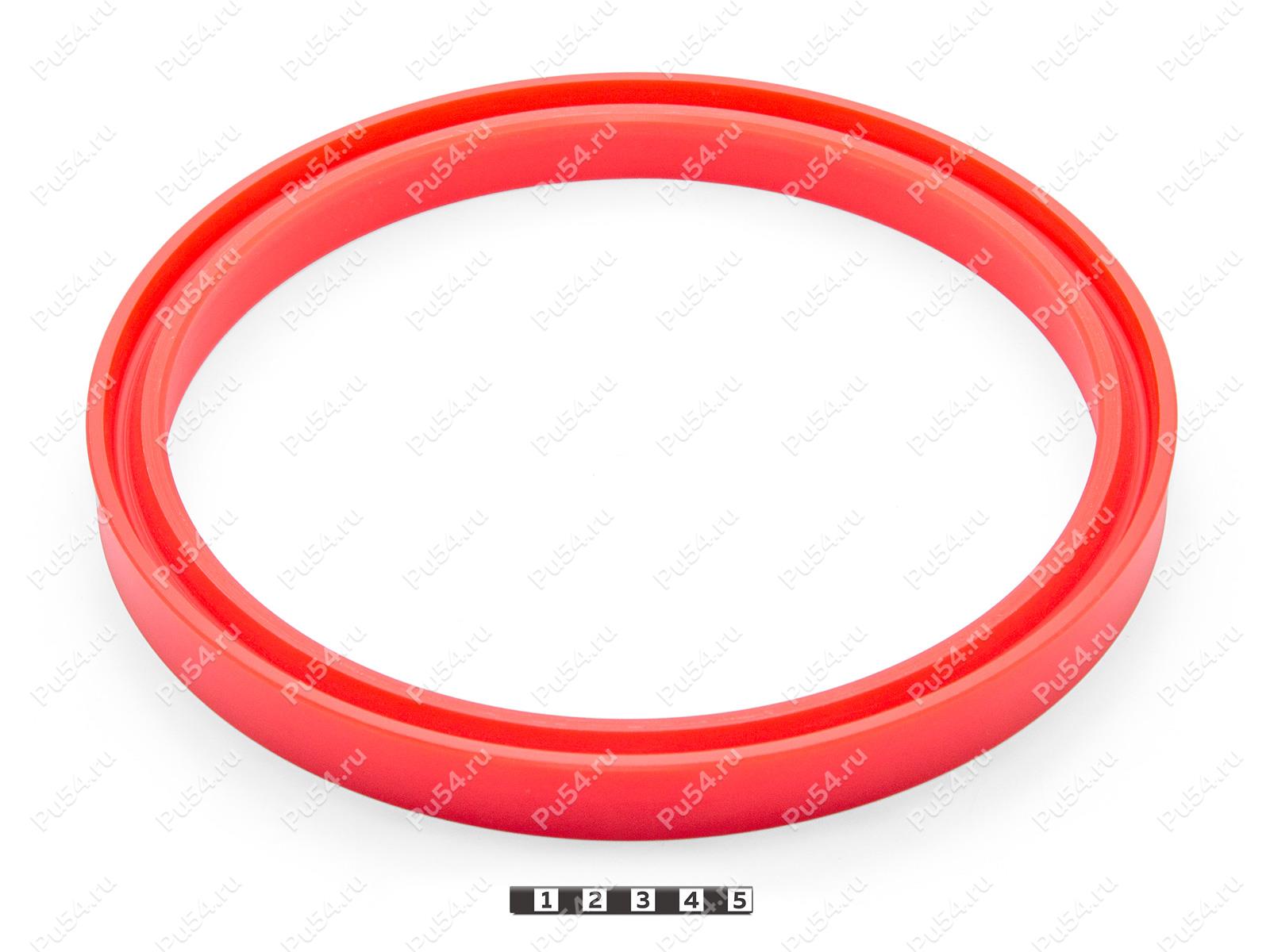 Уплотнение штока В3 219-250-22,7, Product Code 33-78-239, Polyurethane, PU54/M92/красный, Image №1