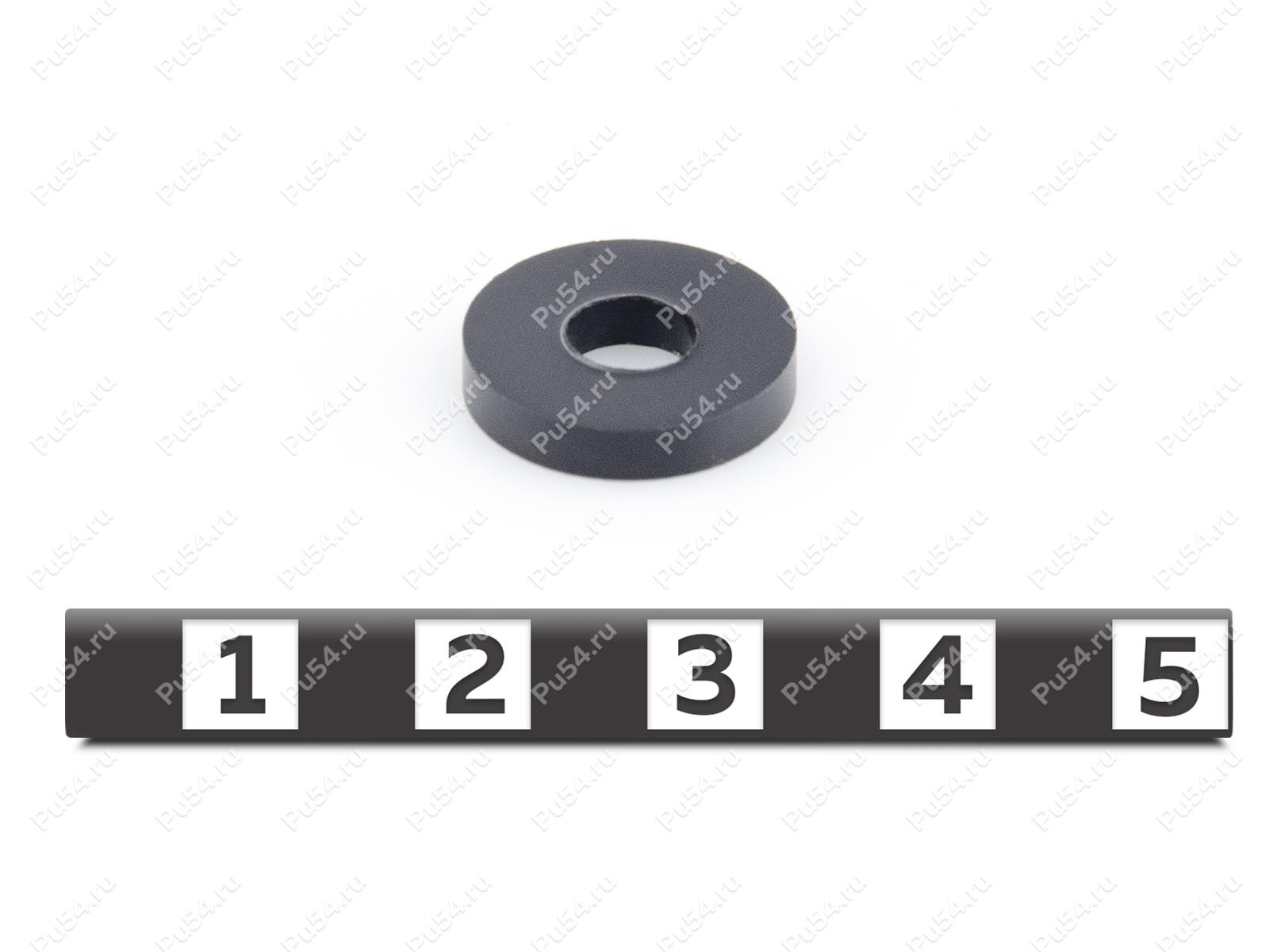 Малая шайба 15*6*3 для установки кронштейна стекла 50-44-700, Product Code 50-00-7002, Polyurethane, черный 15*6*3*POM, Image №1