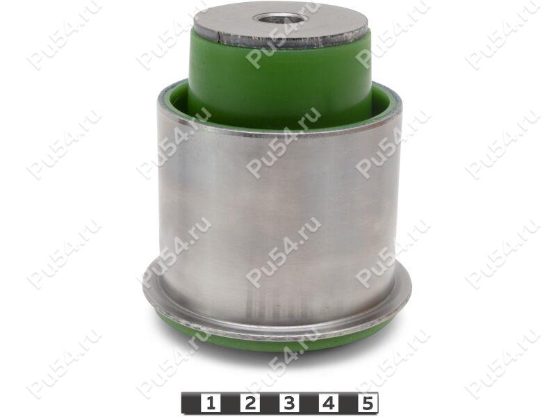 Beam silent block, rear suspension, pressed-in, Product Code 22-06-33751, Polyurethane, PU54/M80/green, Image №1