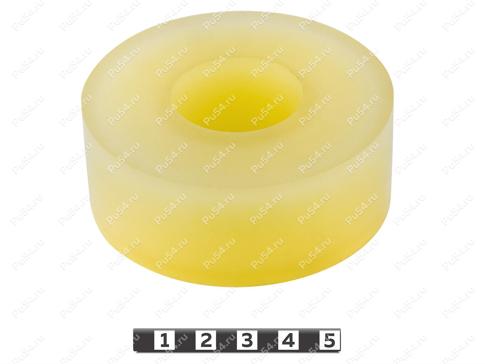 Polyurethane roller D 80 x d 34 x H31, Product Code 33-01-1210, Polyurethane, PU54/K55/бесцветный, Image №1