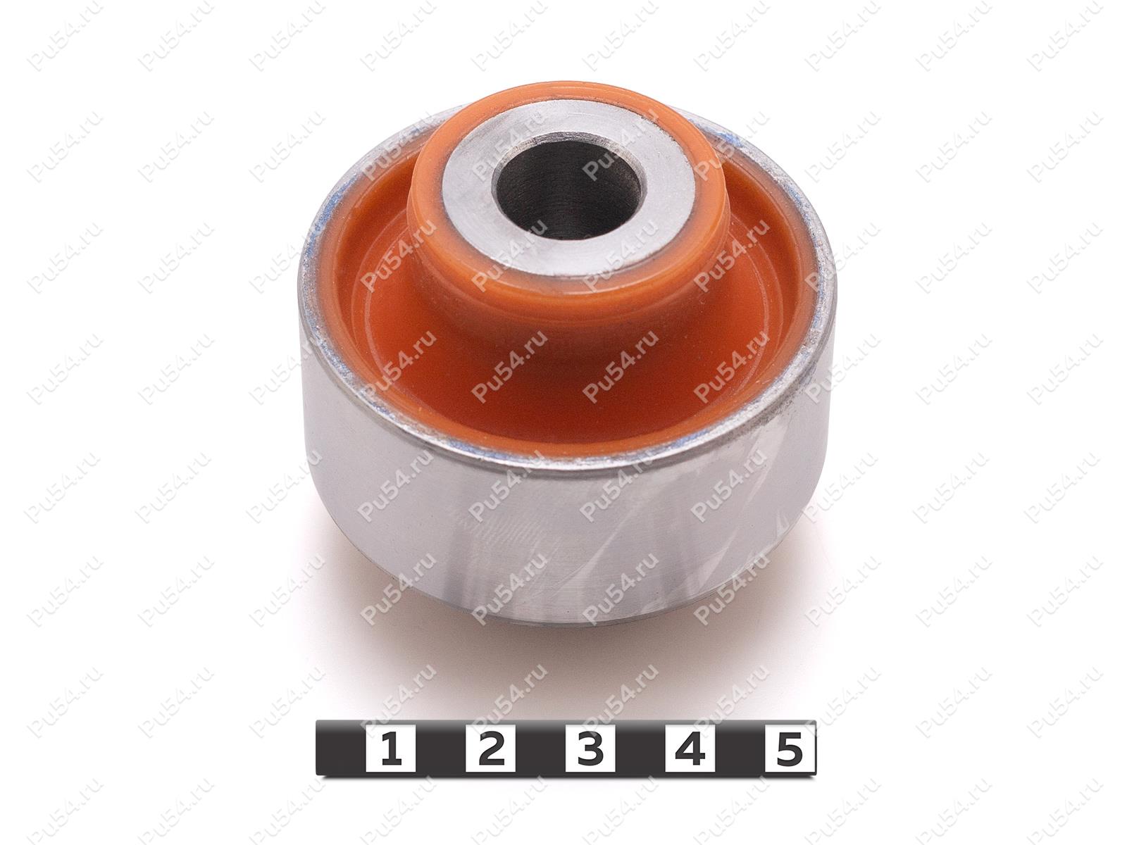 Сайлентблок передних креплений заднего дифференциала, Product Code 3-06-118, Polyurethane, PU54/M72/оранжевый, Image №1