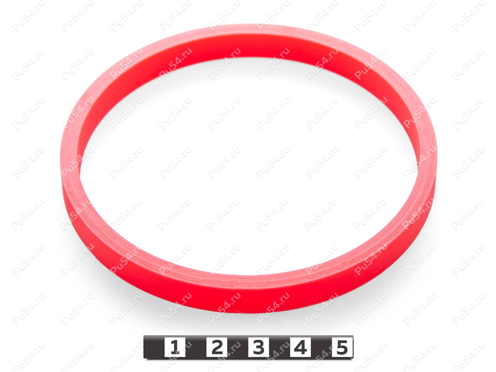 Кольцо для ЗМС 80x70 97*88*9, Product Code 33-78-345, Polyurethane, PU54/M92/красный, Image №1
