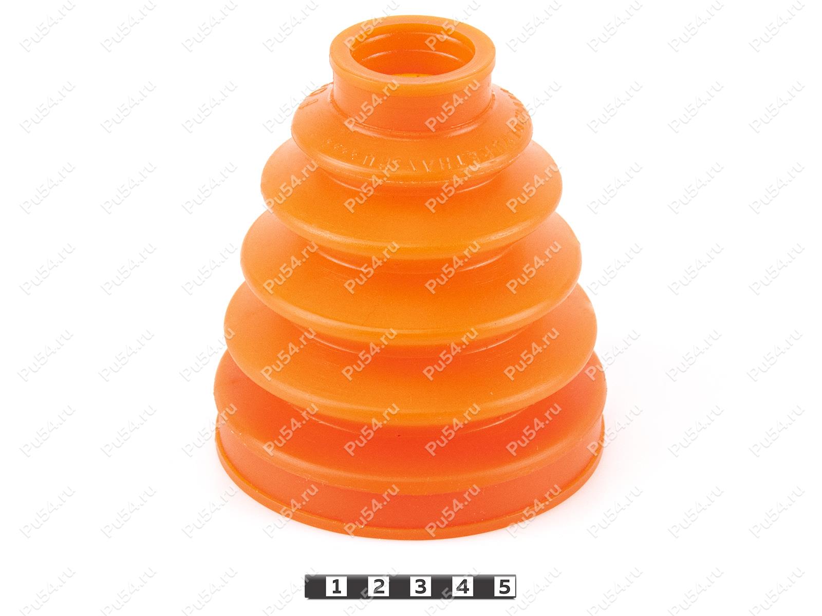 CV-joint dust boot (outer), front suspension, Product Code 1-05-023, Polyurethane, PU54/E72/red, Image №1