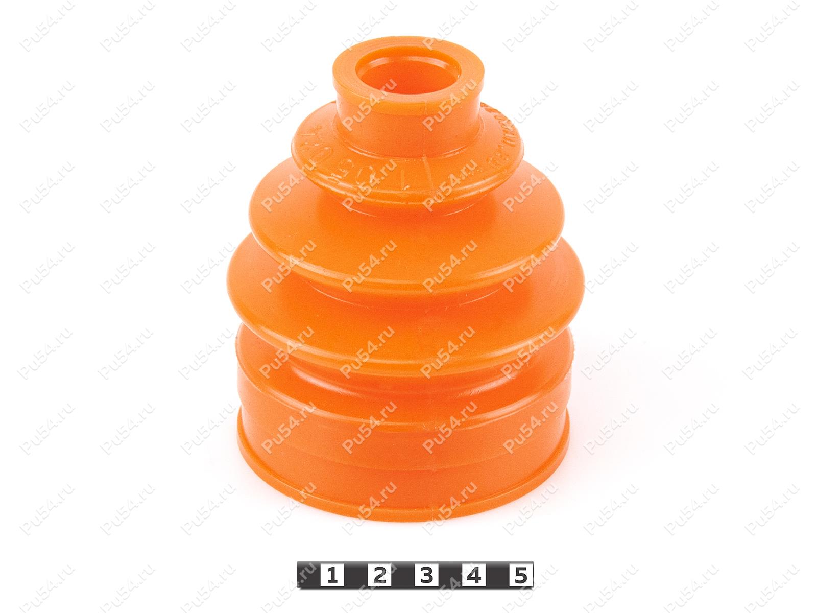 CV-joint dust boot (outer), front suspension, Product Code 1-05-024, Polyurethane, PU54/E72/red, Image №1