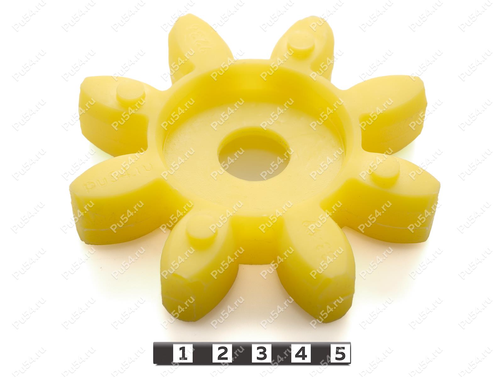 Эластичный элемент муфты ROTEX GS, аналог ROTEX GS 48, Product Code 33-99-9236, Polyurethane, PU54/M95/желтый, Image №1