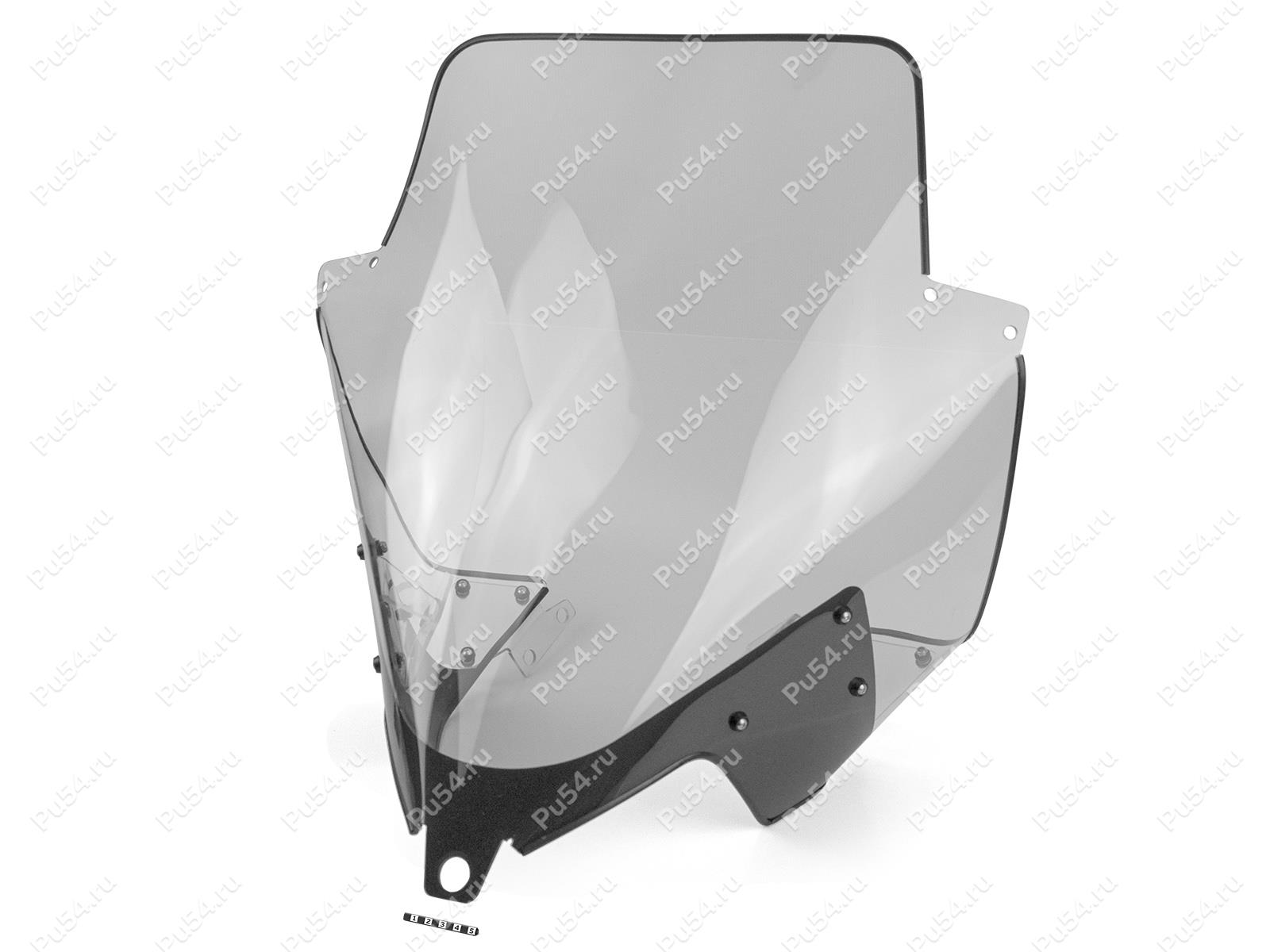 Snowmobile windshield one-piece BRP SKI-DOO SKANDIC SPORT 600EFI, 2021, with clamps, Product Code 50-20-80014, Polyurethane, Image №1