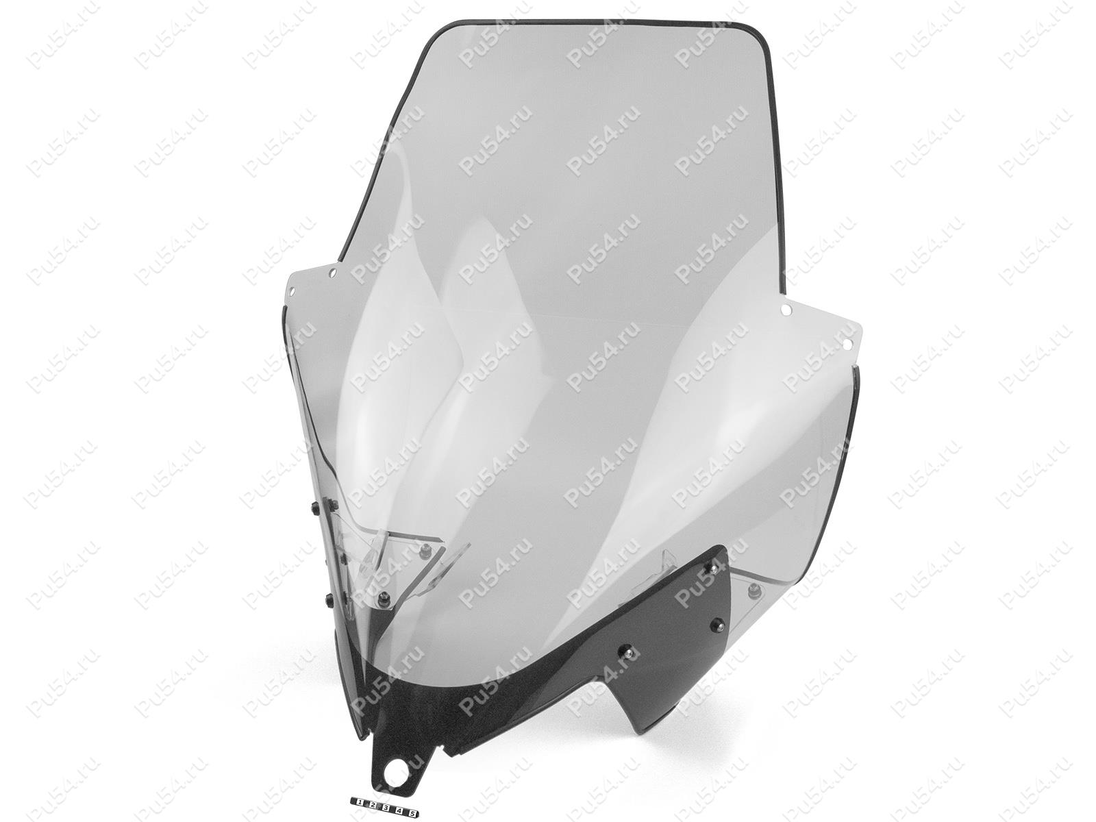 Snowmobile windshield one-piece BRP SKI-DOO SKANDIC SPORT 600EFI, 2021, with clamps, Product Code 50-20-8004, Polyurethane, Image №1