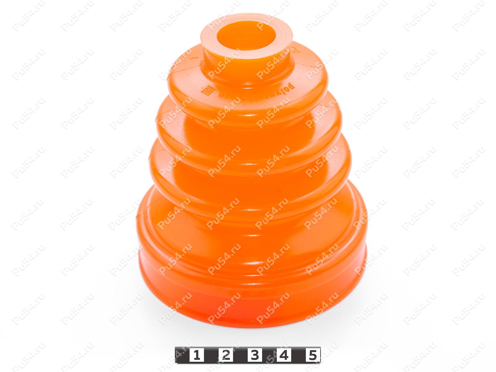 Пыльник ШРУСа внутреннего переднего приводного вала (трипод), Product Code 1-05-058, Polyurethane, PU54/M72/оранжевый, Image №1