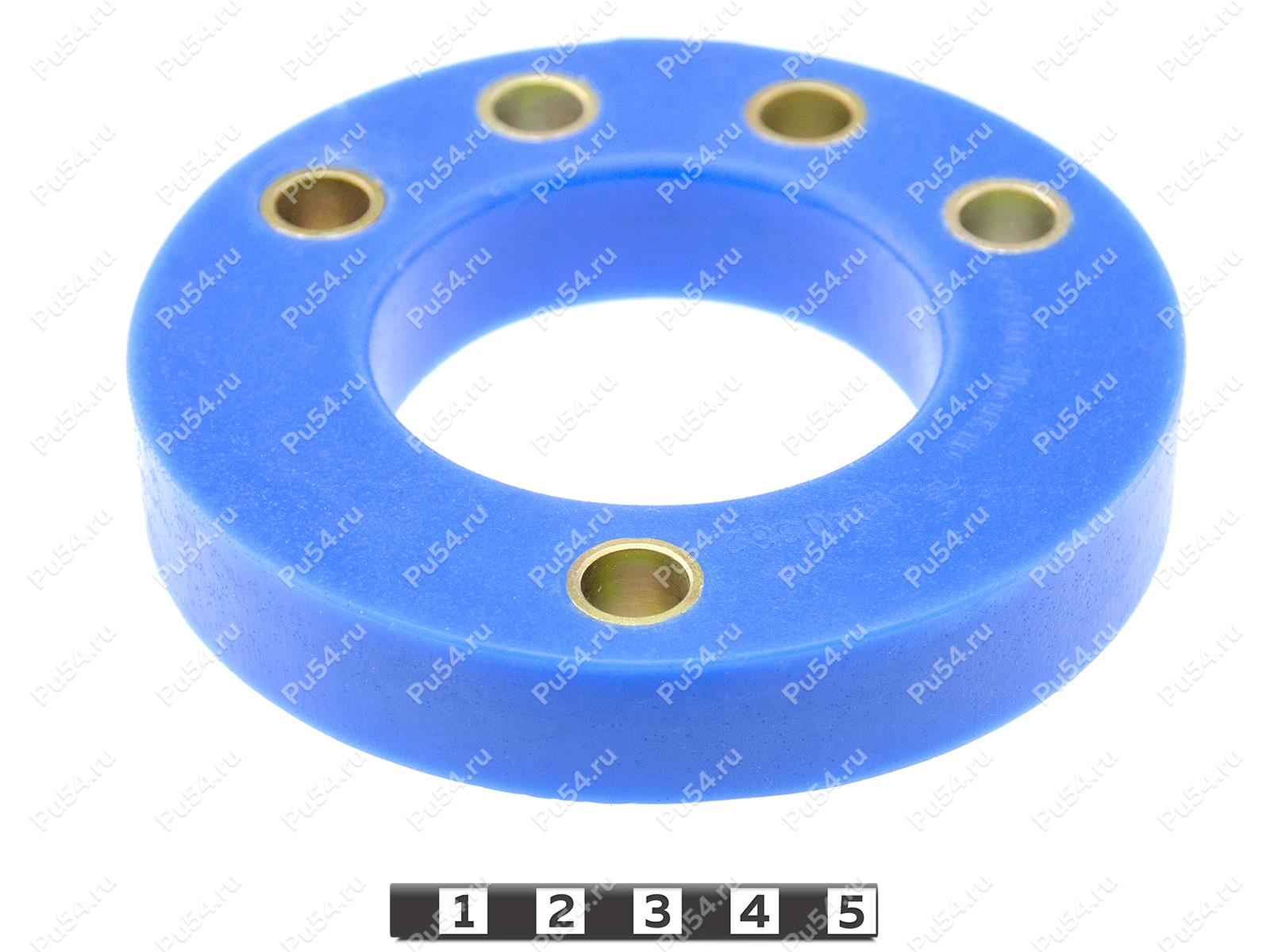 Front shock absorber strut spacer, 20 mm, Product Code 7-12-0382, Polyurethane, Полипропилен со втулками синий, Image №1