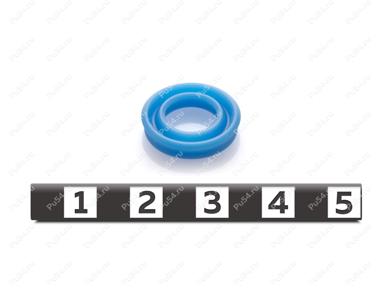 Манжета 16x10x3,1 1013 (SL15332; 80J-M2), Product Code 70-00-11030, Polyurethane, PU54/M87/синий, Image №1