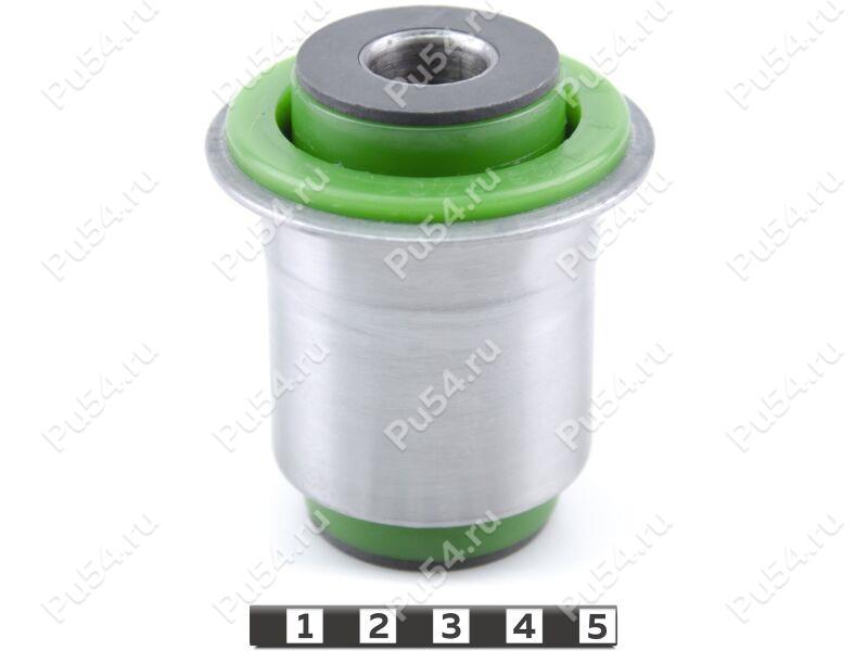 Lower control arm front silent block, front suspension, pressed-in, Product Code 1-06-0701, Polyurethane, PU54/M80/green, Image №1